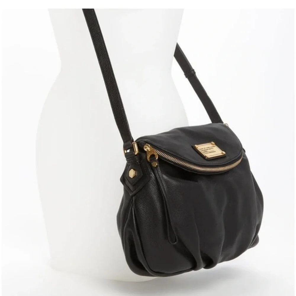 Marc by Marc Jacobs Classic Q Natasha Black Leather Crossbody Bag - Picture 3 of 15